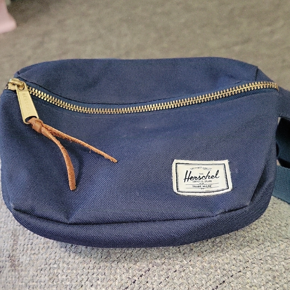 Herschel Supply Company Blue Belt Bag with Minimalist Design